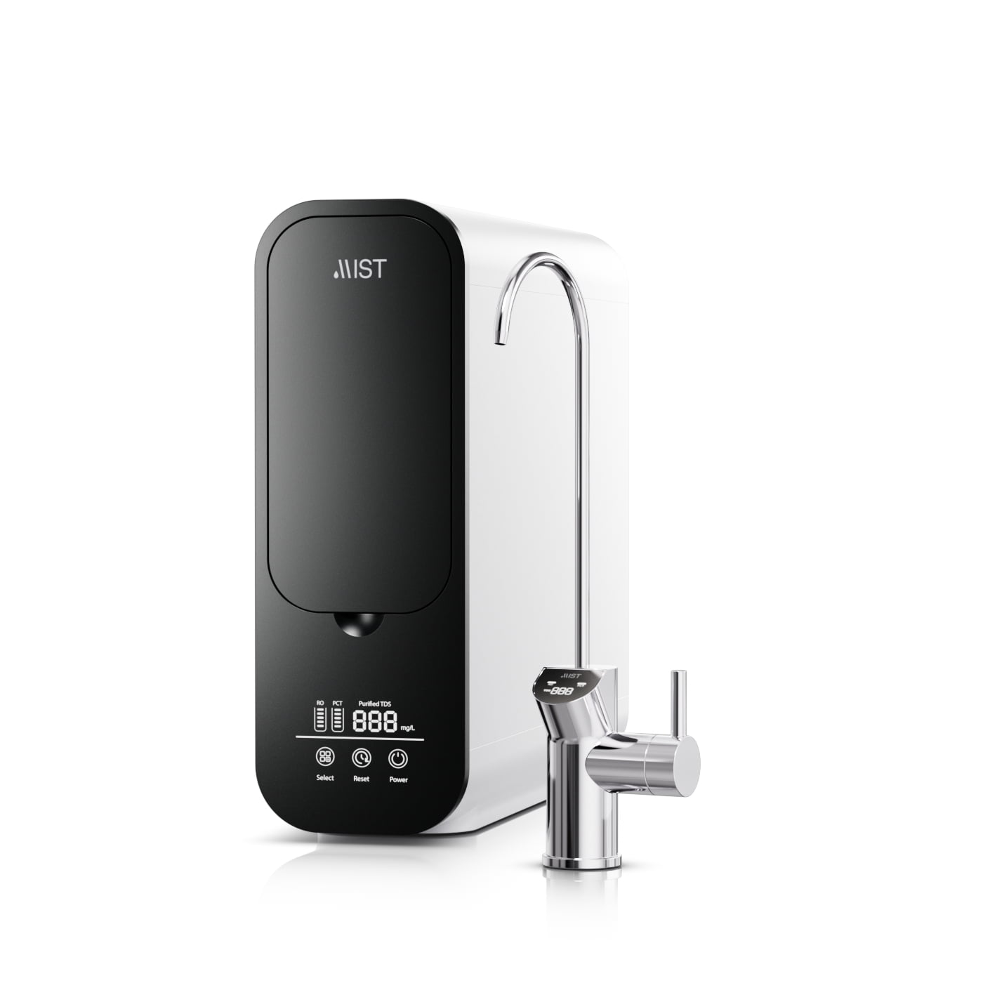 Mist Black and White Tankless Under-Sink Water Filter System
