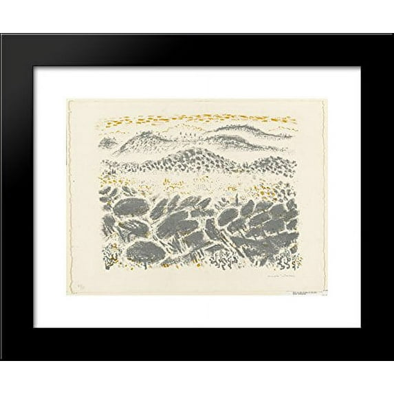 Mist in the Valley of the Arc 20x24 Framed Art Print by Masson, Andre