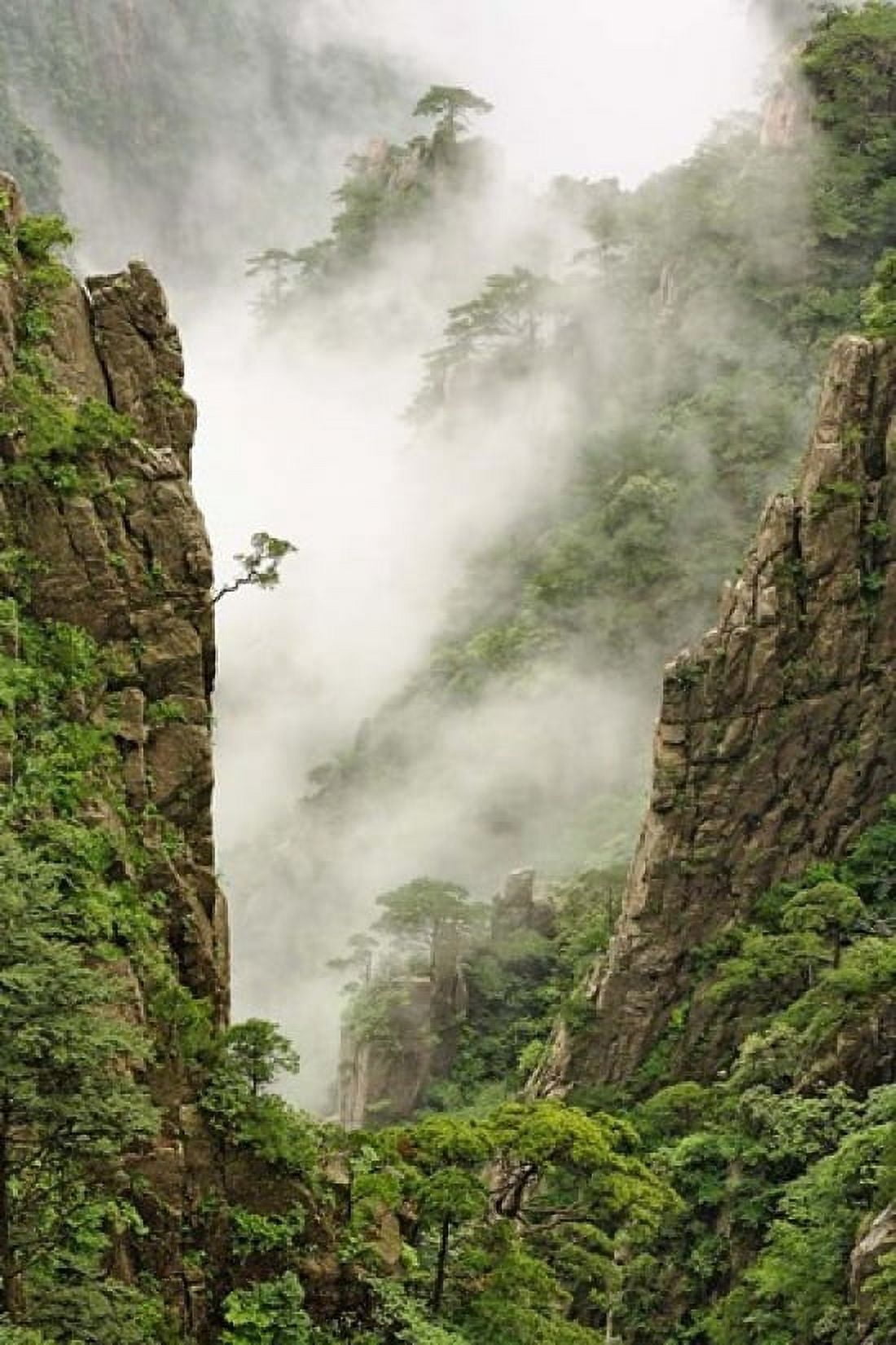 Mist on peaks and valleys Grand Canyon Mt Huang Shan Canvas Art - Adam Jones DanitaDelimont (11 x 17)
