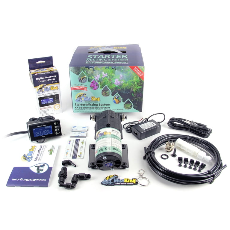 MistKing 5th Generation Starter Misting Kit for Patio, Greenhouse