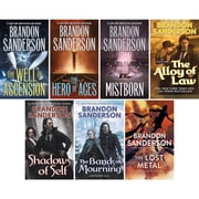 Mistborn 7 Books Collection Set by Brandon Sanderson Final Empire, Well of Ascension, Hero of Ages, Band of Mourning, Alloy of Law, Shadows of Self & the Lost Metal