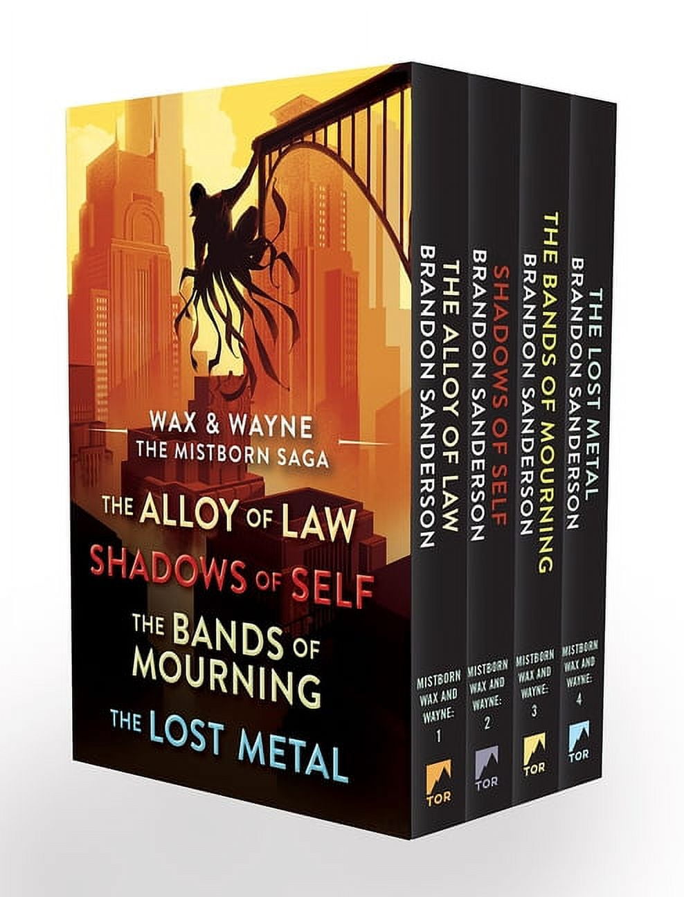 Mistborn Saga Wax and Wayne, the Mistborn Saga Boxed Set: Alloy of Law, Shadows of Self, Bands of Mourning, and the Lost Metal, (Paperback)