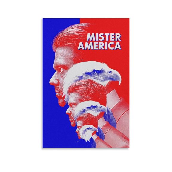 Mister America Propaganda Posters Indie Room Decor Wall Art Canvas Painting Film Festival