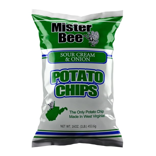 Mister Bee Sour Cream & Onion Potato Chips, 16 Oz. Walmart Business