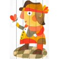 thumbnail image 1 of "Mister D" by Yolanta Gawlik Painting Print on White Wood, 1 of 2
