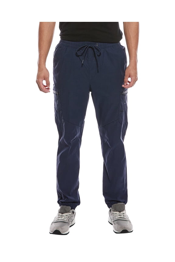mens Rubberized Cargo Jogger, l, Blue