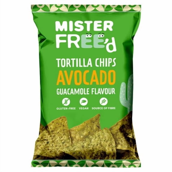 Mister Free'd Tortilla Chips with Avocado 135g, British Import (Pack of 3)
