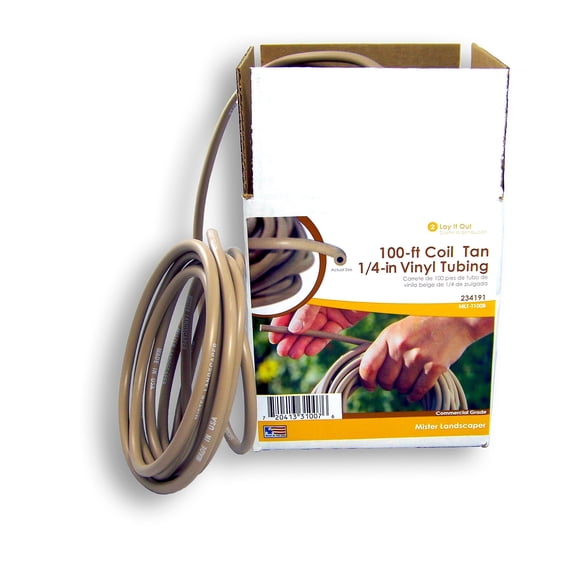 Mister Landscaper 100-ft Coil 1/4-in Tan Vinyl Tubing