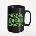 thumbnail image 1 of Mister Lucky Charm, St. Patrick's Day, Black 15oz Ceramic Mug, 1 of 5