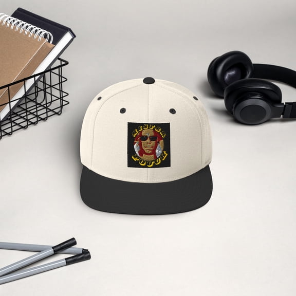 Mister Pouch Snapback Hat (Natural/ Black)