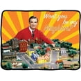 Mister Roger's Neighborhood Wont You Be My Neighbor Fleece Blanket