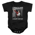 thumbnail image 1 of Mister Rogers A Snappy New Day Infant Baby Romper T-Shirt Black, 1 of 1