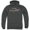 thumbnail image 1 of Mister Rogers Colorful Logo Adult Pullover Hoodie Sweatshirt Charcoal, 1 of 1