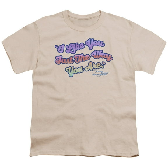 Mister Rogers Just They Way You Are Youth 18/1 T-Shirt Cream
