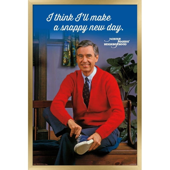 Mister Rogers - New Day Wall Poster, 22.375" x 34", Framed