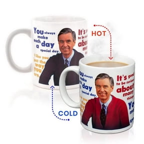 Mister Rogers Sweater Heat-Reveal Ceramic Mug | Holds 16 Ounces