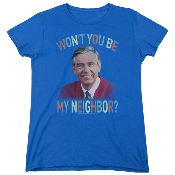 Mister Rogers Wont You Women's T-Shirt Royal Blue