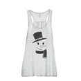 thumbnail image 1 of Mister Snowman Women's Fashion Sleeveless Flowy Racerback Workout Yoga Tank Top Sport Grey Medium, 1 of 3