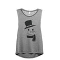 thumbnail image 1 of Mister Snowman Women's Fashion Sleeveless Muscle Workout Yoga Tank Top Heather Grey Grey Medium, 1 of 3