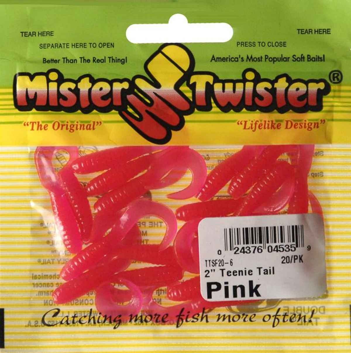 Mister Twister Curly Tail Grub 2 Teenie / Pink