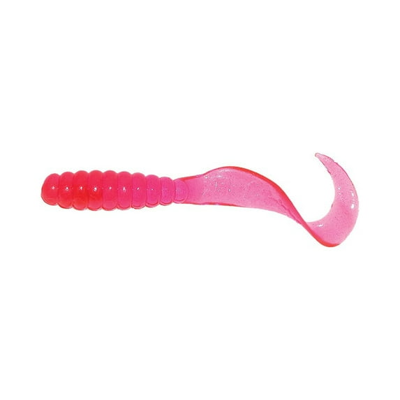 Mister Twister Meeny Curly Tail 3" Grub Pink 20PK