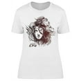 thumbnail image 1 of Misterious Design W/inscription T-Shirt Women -Image by Shutterstock, Female Large, 1 of 2