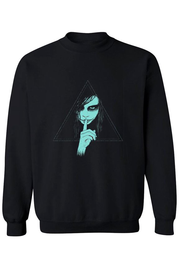 Misterious Girl Design Sweatshirt Men -Image by Shutterstock, Male XX-Large