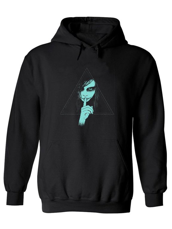 Misterious Girl Hoodie Men -Image by Shutterstock, Male Medium