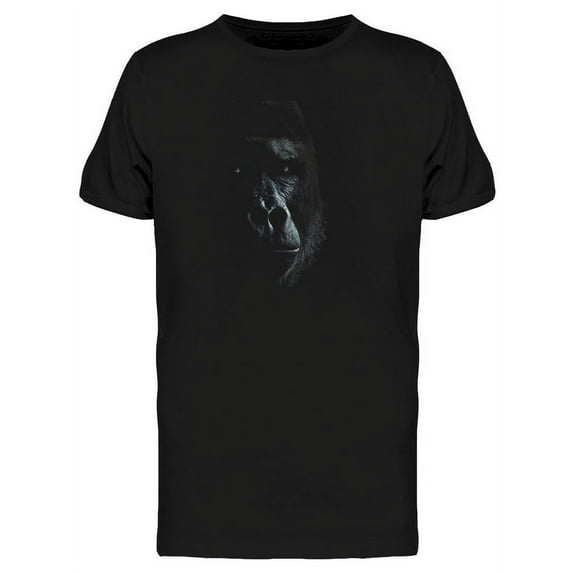 Misterious Gorilla In Darkness Tee Men's -Image by Shutterstock