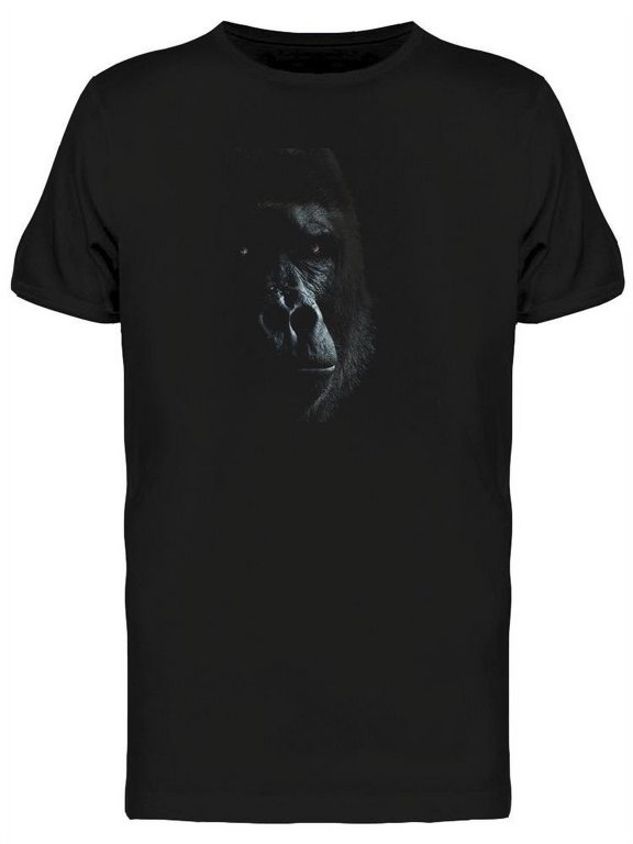 Misterious Gorilla In Darkness T-Shirt Men -Image by Shutterstock, Male x-Large
