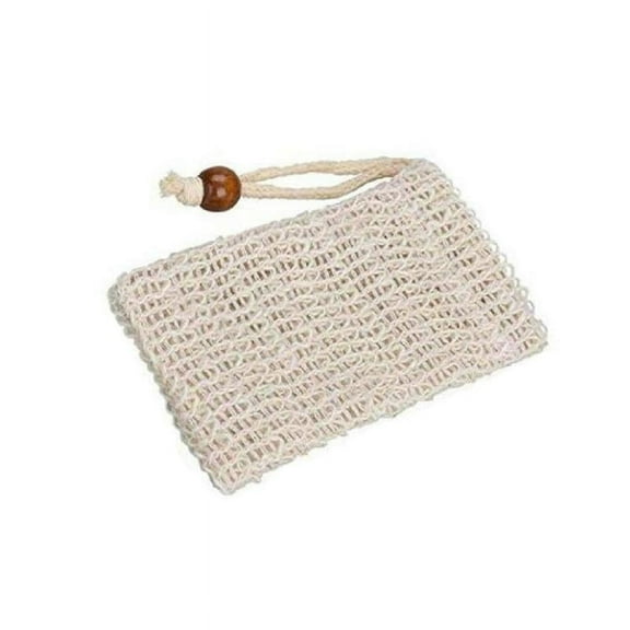 Misterolina 1/4X Natural Sisal Soap Bag Exfoliating Soap Saver Holder Stge Pouch V1T.2024