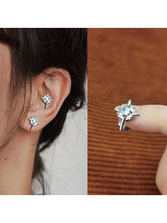Misterolina 1 pair of NonPiercing Magnetic Ear Clip for Unisex Earrings in a Cuf AU09