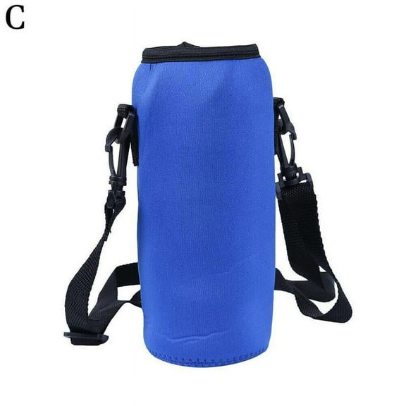 Misterolina 1000ml Neoprene Water Bottle Carrier Insulated Cover Holder Bag. Strap L4E7