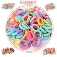 thumbnail image 1 of Misterolina 100Pcs Baby Elastic Hair Ties Candy Color Seamless Girls Hairbands Colorful Elastic For Kids Ponytail Hair Bands Toddlers, 1 of 7
