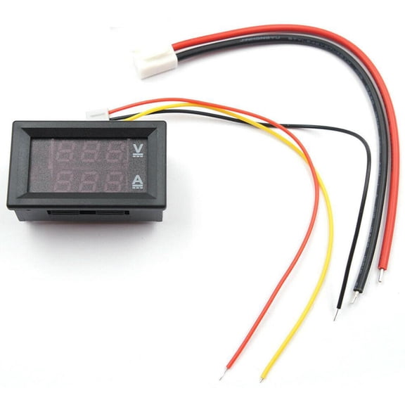 Misterolina 100V 10A Voltmeter Ammeter LED Dual Volt Amp Meter Current Voltage hot