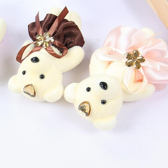 Misterolina 10PCS Small Bear Birthday Bouquet Wedding Valentines UK Decoration Day