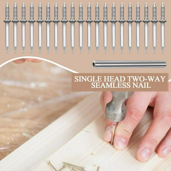 Misterolina 150PCS Nails For Seamless Baseboard Installation High Strength Dual