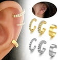 thumbnail image 1 of Misterolina 3pcsset Woman Alloy Earring Ear Cuff Cartilage Non Pierced Nice AU09, 1 of 7