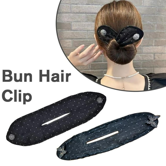 Misterolina Ball Hair ClipFlower Hair Bun RollerHand Embroidered Flowers Deft BunLazy Hair Curler Deft BunEasy Fast Snap Roll Hair ToolMagic Twist Clip Hair Accessories for Women and Girls