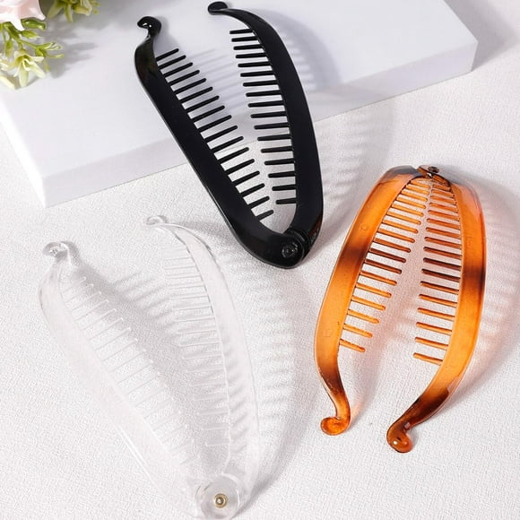 Misterolina Banana Hair Clip Barley Twist Comb Clamp Grip Slide Fish Clip FAST New M2