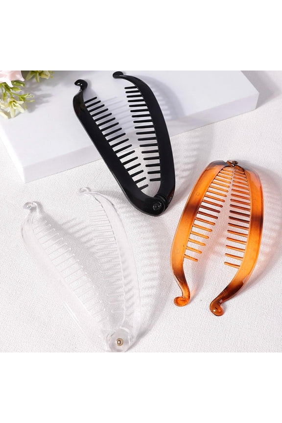 Banana Hair Clip Barley Twist Comb Clamp Grip Slide Fish Clip FAST New M2