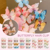 Misterolina Butterfly Hair Clips Claw Barrettes Mini Small Jaw Clip Girls Women UK