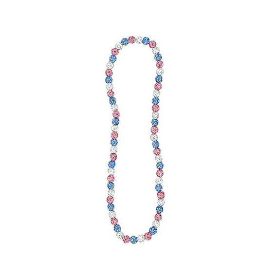 Misterolina Colored Clay Disco Ball Necklace Elastic Rope Necklace Costume Access AU12