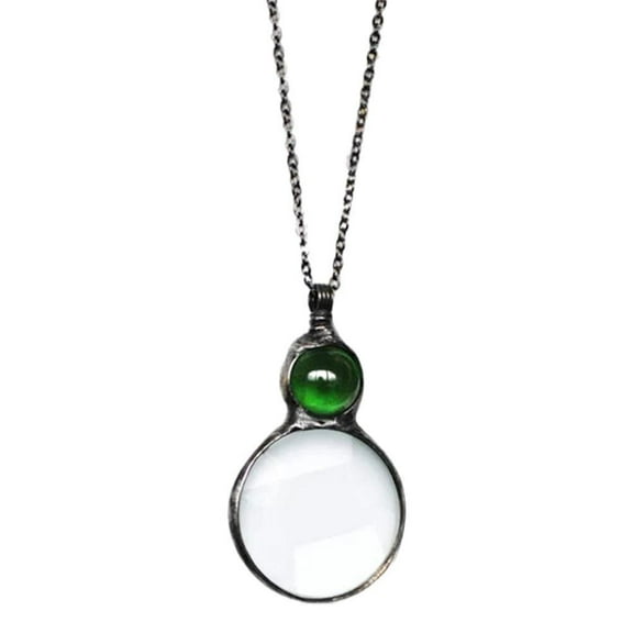 Misterolina Decorative Monocle Necklace Magnifier Present Hanging Tool Magnifying Glass 2024
