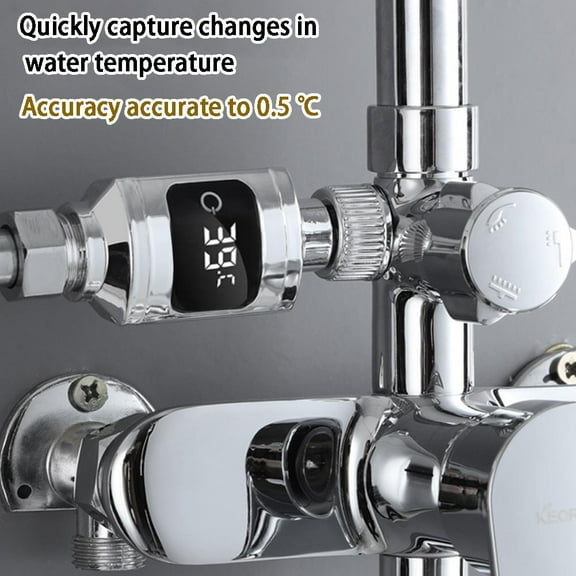 Misterolina Digital Shower Temperature LED Display Water Thermometer Realtime Monitor New L1