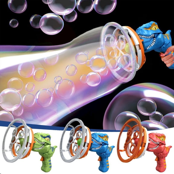Misterolina DinosaurBubblesGunMachineBubbleBlowerToyforChildrensFun