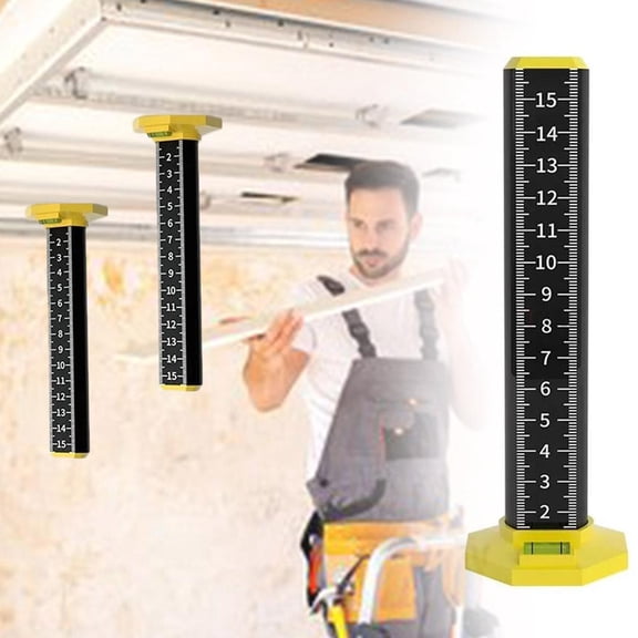 DLQT White Ordinary New Type Of Equal Height Ruler For Laying Floor Tiles Horizontal Positioning Ruler For Bricklaying Horizontal Line Leveling Positioning Ruler Height Positioning Ruler