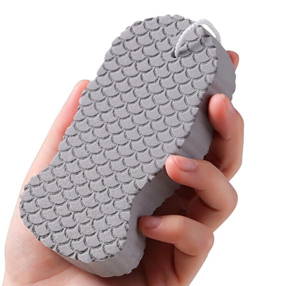 Misterolina Exfoliating Shower Sponge with UltraSoft Texture for Gentle Dead Skin D3