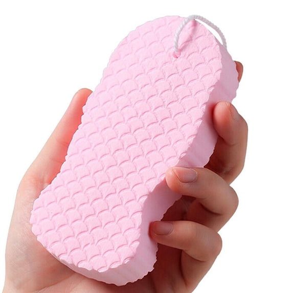 Misterolina Exfoliating Shower Sponge with UltraSoft Texture for Gentle Dead Skin D3