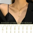 thumbnail image 1 of Misterolina Fashion Initial Letter Necklace For Women 26 Letter Drop Necklace Not Fade Hot, 1 of 8